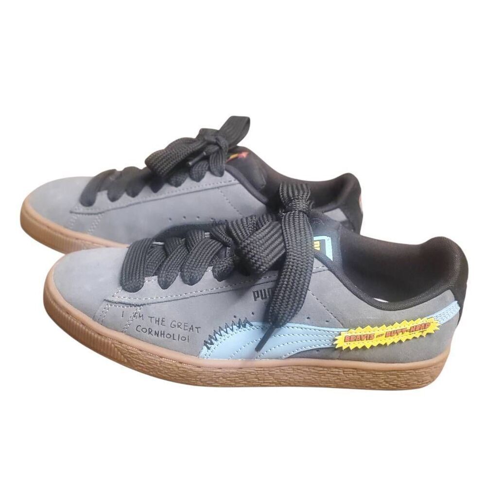 PUMA Suede Beavis Butthead Lifestyle Sneaker Gray RARE Size 7.5  NO BOX